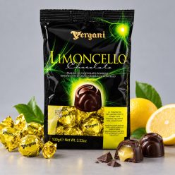   Vergani Limoncello krémmel töltött étcsokoládé praliné 100 g