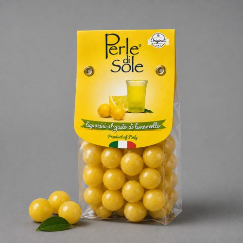 Perle di Sole Limoncello ízű drazsé 150g