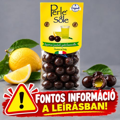 Perle di Sole Liquorini Fondenti al Gusto di Limoncello, 150 g     !! Infó a leírásban !!